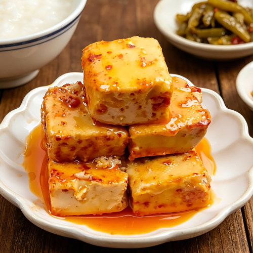 淮南八公山腐乳香辣下饭菜红油茶油豆乳腐农家自制霉豆腐安徽特产