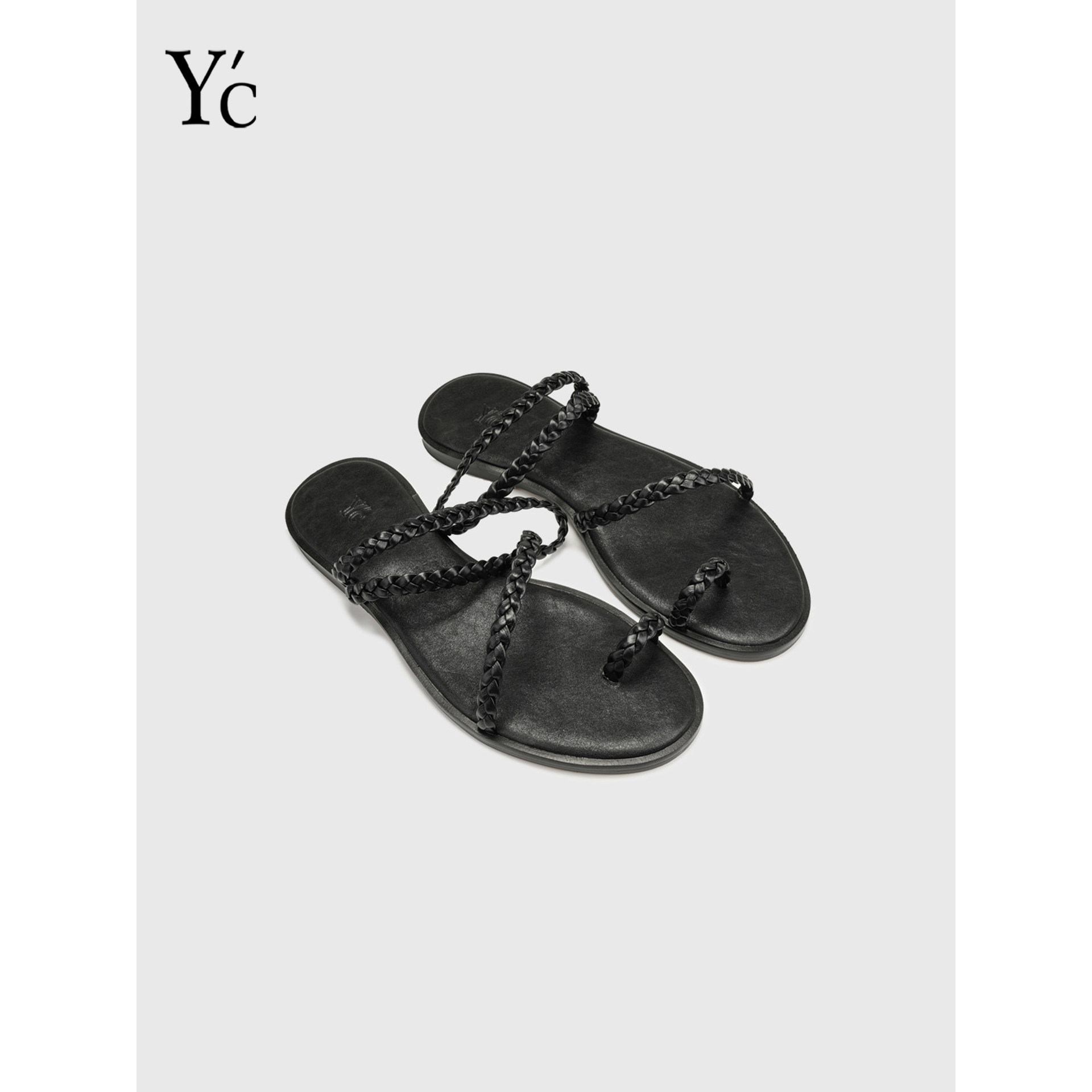 YC | 时尚复古凉鞋波西米亚度假风外穿2025夏季新款平底休闲女鞋