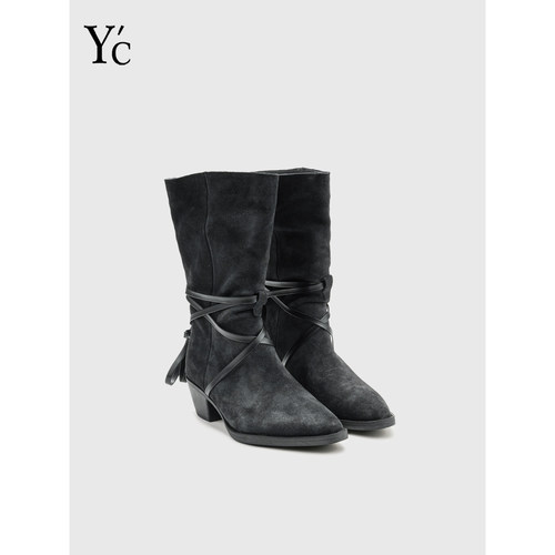 YC|2025时尚西部美拉德瘦瘦靴