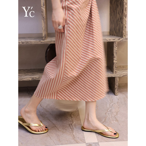 YC极简平底夹趾人字拖女夏新款