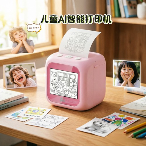 儿童AI语音无墨热敏打印机