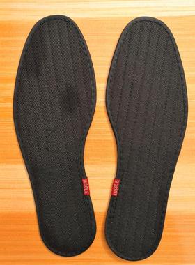 珍誉黑克王草本防臭鞋垫男女士款冬加厚透气运动吸汗舒适包边黑色