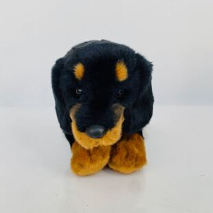 russ罗威纳犬毛绒玩具 仿真罗纳威犬车饰品玩偶 可爱腊肠犬