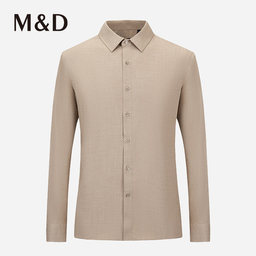 M&D名盾秋冬新款男士长袖衬衫