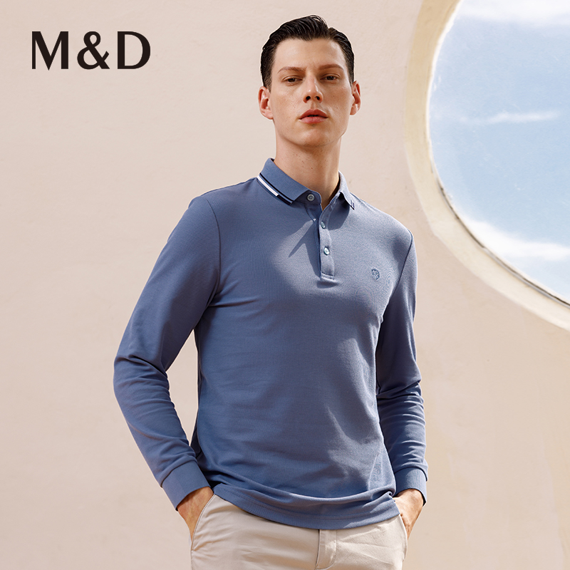 MD休闲长袖POLO衫名盾