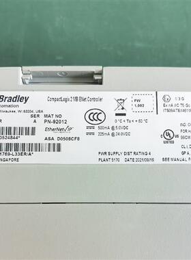 全新库存出售全新AB卡件CPU,型号1769-L33ER,工程剩余全新议价