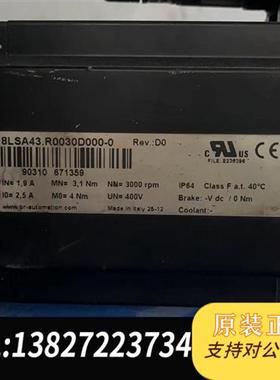 全新库存贝加莱电机8LSA43.R0030D000-0拆机功能包好可全新议价