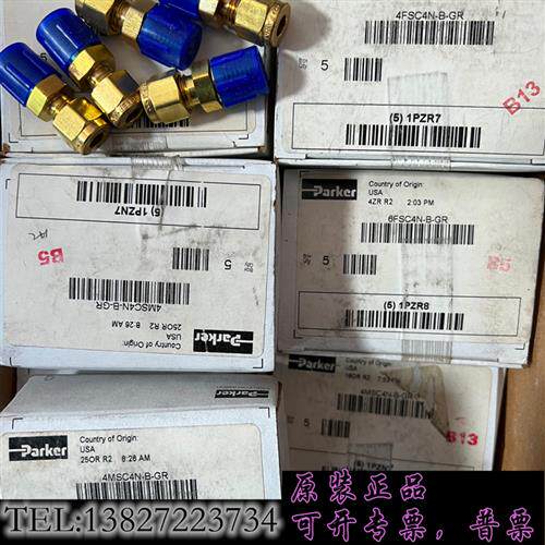 原装正品 美国帕克 4MSC4N-B-GR 4FS 6FS 卡套接头需 议价