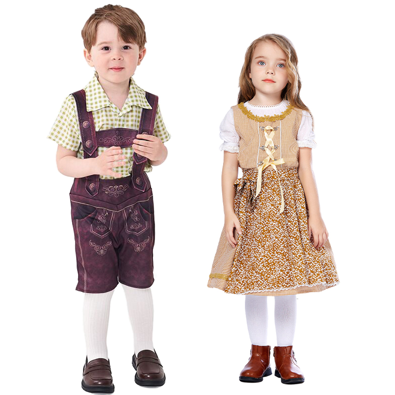 德国儿童演出服欧洲传统服田园风
