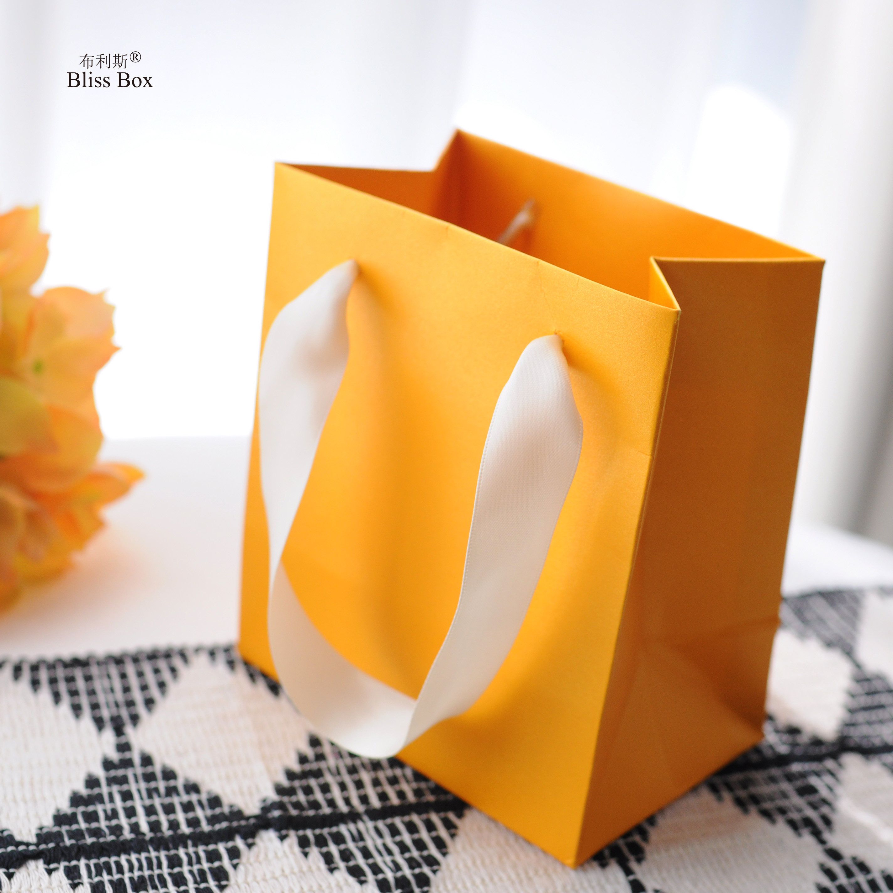 土豪金珠光礼品袋ins风结婚客制高档手提纸袋圣诞生日可爱包装袋