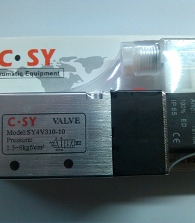SY4V310-10电磁阀C.SY申一VALVE二位五通AC220V DC24V气动3V310