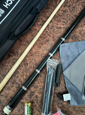 赛级杆 征途3分体杆慢八牙复刻镶嵌银环台球杆大头杆黑八图三兹03