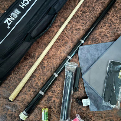 赛级杆 征途3分体杆慢八牙复刻镶嵌银环台球杆大头杆黑八图三兹03