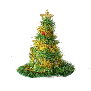 圣诞树帽子儿童圣诞帽头饰成人圣诞节装饰幼儿园礼物拍照道具装扮