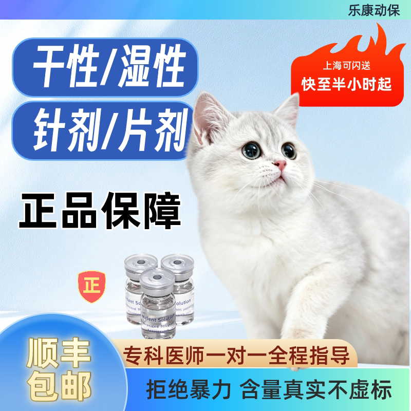 【顺丰速发】猫咪干性湿性油剂针剂口服片剂抑制传染腹大乐康动保