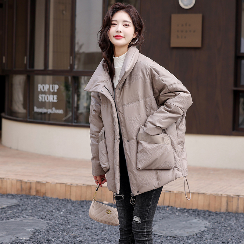 真皮皮衣羽绒服女绵羊皮中长款2025新款冬季韩版休闲海宁皮草外套