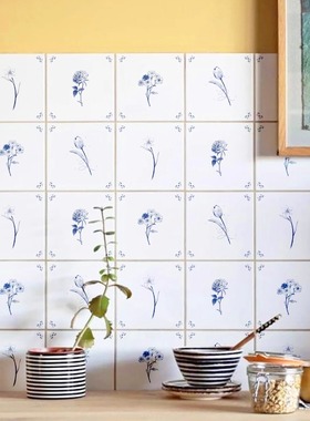 Funlife《Contes d'Or du Sud》南法风复古花卉瓷砖改造翻新贴纸