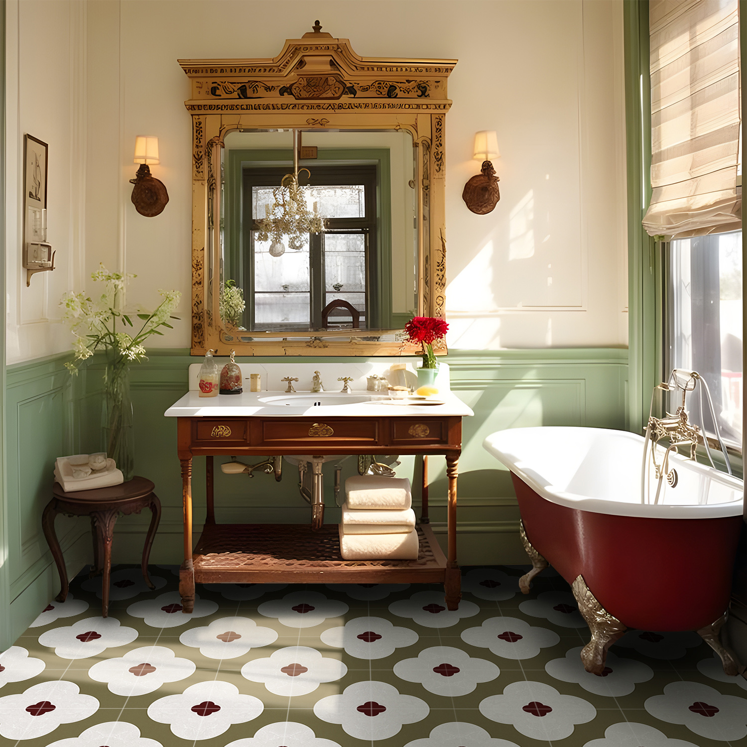 Funlife南法复古多巴胺自粘地贴