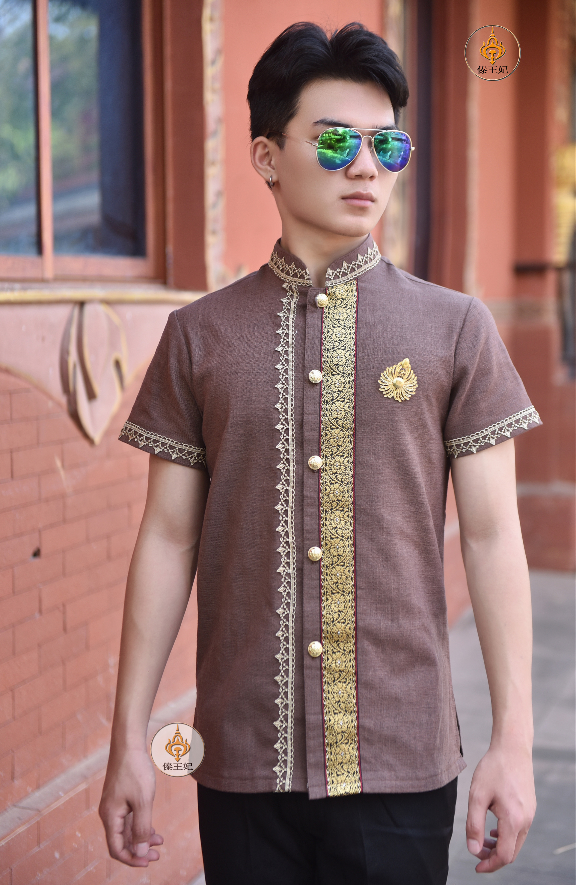 傣王妃傣族修身休闲工作服