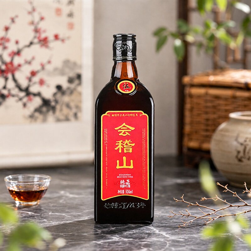 会稽山绍兴黄酒五年纯正花雕陈酿半干型浙江手工糯米酒加饭酒瓶装