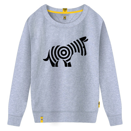 SUGU韩国原宿风卫衣女潮学生套头卡通情侣装圆领加厚长袖班服定制