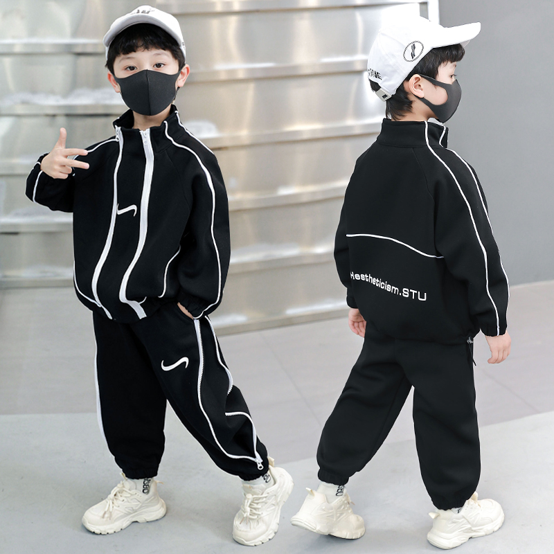 男童春秋运动套装2024新款帅气儿童装春季衣服男孩酷帅春装两件套