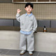 童装 2026新款 春秋两件套 衣服儿童痞帅卫衣学院风休闲套装 男童春装
