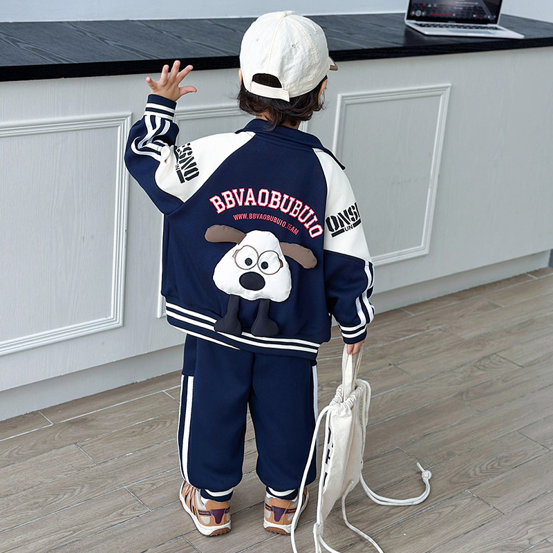 男童套装儿童春装运动服2026新款男孩春季衣服小少爷开春外套童装