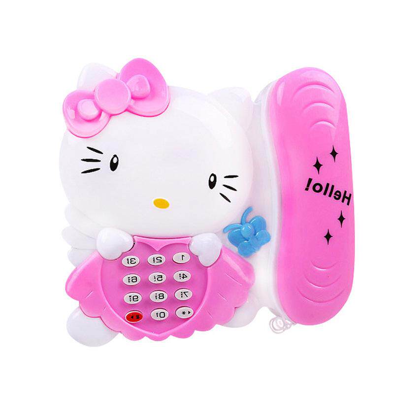 thumbnail for B726 Children's Early Education Puzzle KT Cat Jingle Cat Telephone Toy Glow and Sound Street Stall Hot Sale