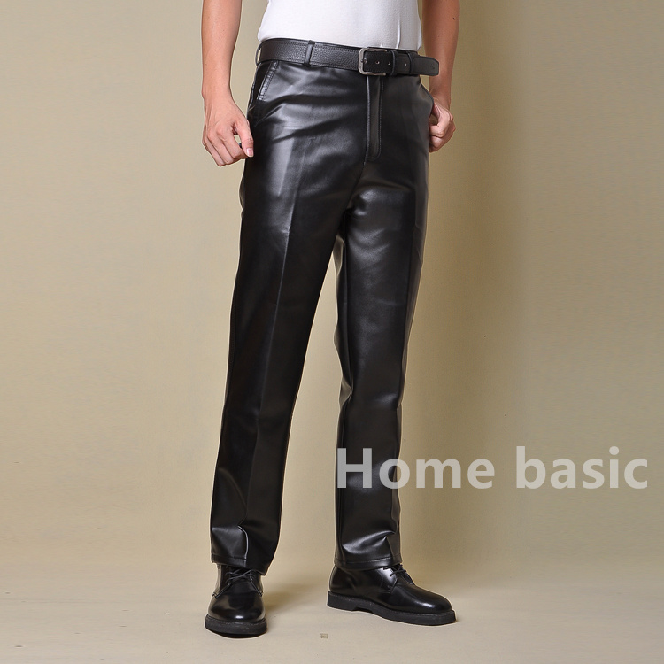Pantalon cuir homme droit pour automne - Ref 1487996 Image 4
