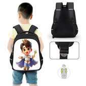 全新王子减负护脊大容量防水印花幼儿园小学书包双肩包开学季 d303