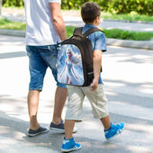 新款 d373 动画公主幼儿园小学书包轻便大容量防水防污双肩包开学季