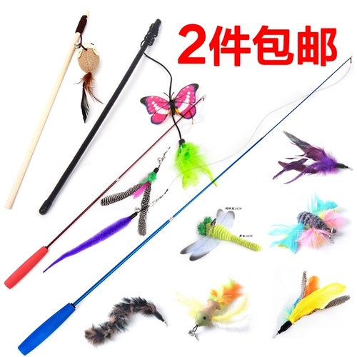 Кошка поставляет мыши, дразнящие кошачьи палочки могут выдвигать рыб