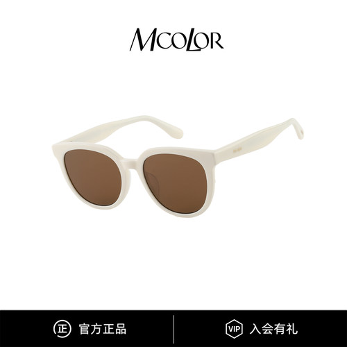 MCOLOR墨镜女方圆框高级感