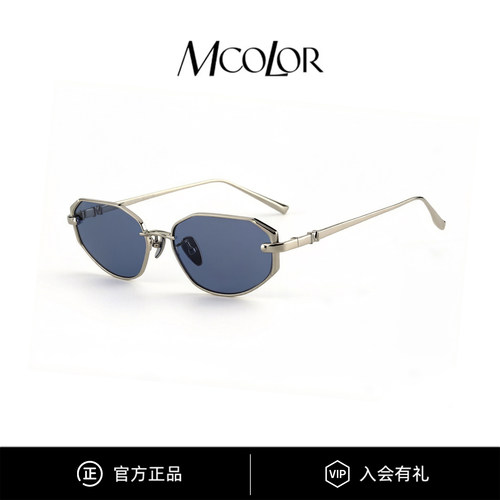 MCOLOR墨镜金属多边形老钱风黄宥天同款太阳镜 WL110102/Le pin