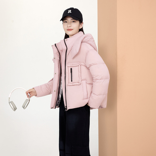 翻新定做女士短款羽绒服半成品来料加工定制纸板样专业电脑制版