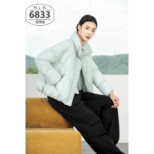 【翻新加工定制】羽绒服九成品女短款龟背面包服宽松加厚半成品