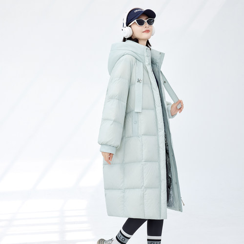 翻新定做女士长款羽绒服半成品来料加工定制纸板样专业电脑制版