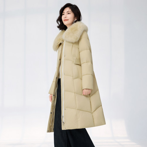 翻新定做女士中长款羽绒服半成品来料加工定制纸板样专业电脑制版