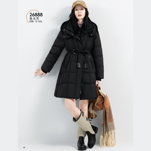 翻新加工定制羽绒服九成品女中长款棉被时尚面包服显瘦加厚半成品