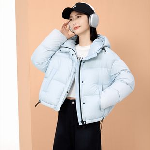 翻新定做女士短款羽绒服半成品来料加工定制纸板样专业电脑制版