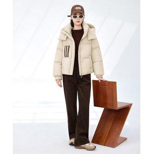 翻新定做女士短款羽绒服半成品来料加工定制纸板样专业电脑制版