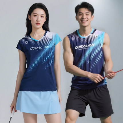 超好看羽毛球服2026新款女士高颜值夏速干无袖运动服套装男款球衣