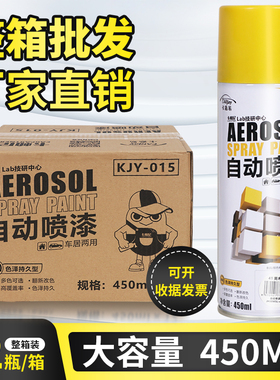 整箱12瓶大容量自动手摇自喷漆黑色白色蓝色金属防锈汽车油漆喷罐