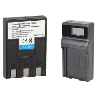 适用 佳能相机电池 IXUS II 700 750 600 SD10 SD100 NB-3L充电器CB-2LUE座充USB PC1035 PC1060 PC1108 PC11