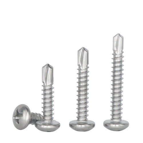 304不锈钢盘十字钻尾螺丝