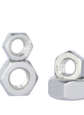 304/316/201不锈钢六角螺母螺栓螺帽螺丝帽大全M1.6-M3M4M5M6-M52