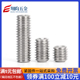 304不锈钢凹端紧定螺丝钉916内六角无头螺钉机米顶丝M2M3M4M5M6M8