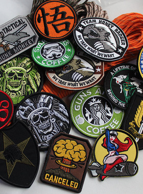 品质工艺军迷户外刺绣魔术贴徽章臂章星战精美DIY补丁魔术贴Patch