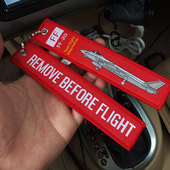 织唛飞行飘带 flight钥匙扣J16 J20飞行前拆除飘带remove before